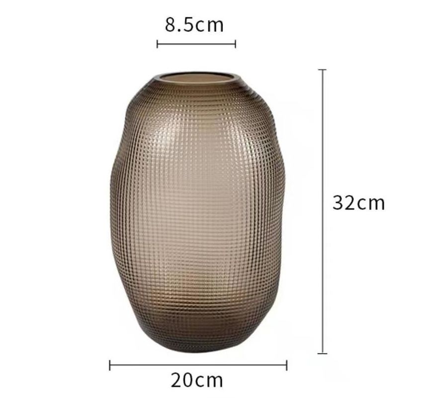 H32CM Modern Kitchen Display Crystal Glass Vase With Stylish Design