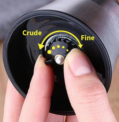 H18.9cm Fillable 304 Stainless Spice Grinder Steel Grinder for Pepper, Cumin, Sea Salt