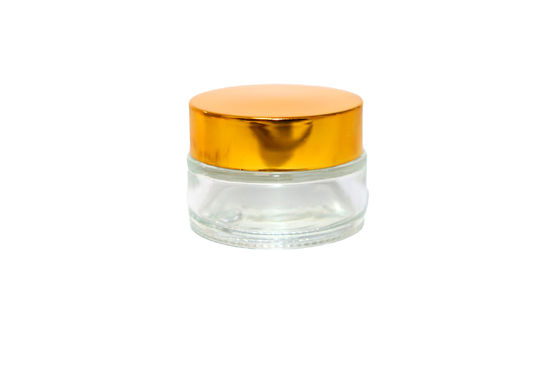 15ML Διαφανή γυάλινα καλλυντικά δοχεία με καπάκια με βίδες για καλλυντικές συσκευασίες